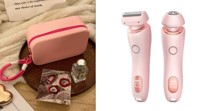 2 In 1 Women's Painless Electric Shavers Set With Carrying Case