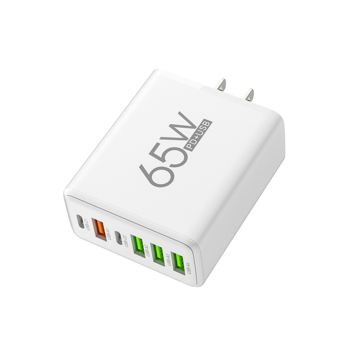 65W Multi-port Fast Charging Plug Adapter