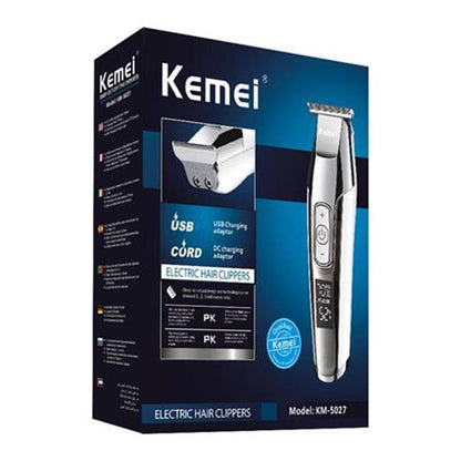 Kemei Men's Professional Clipper Beard Trimmer  Rechargeable Edger