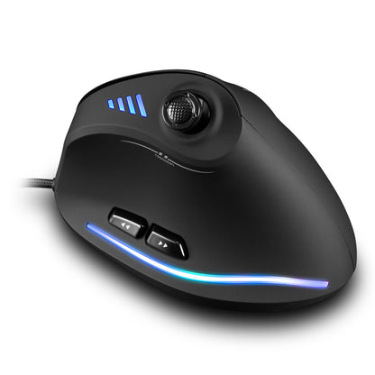 Vertical Ergonomic Wired Mouse with Joystick