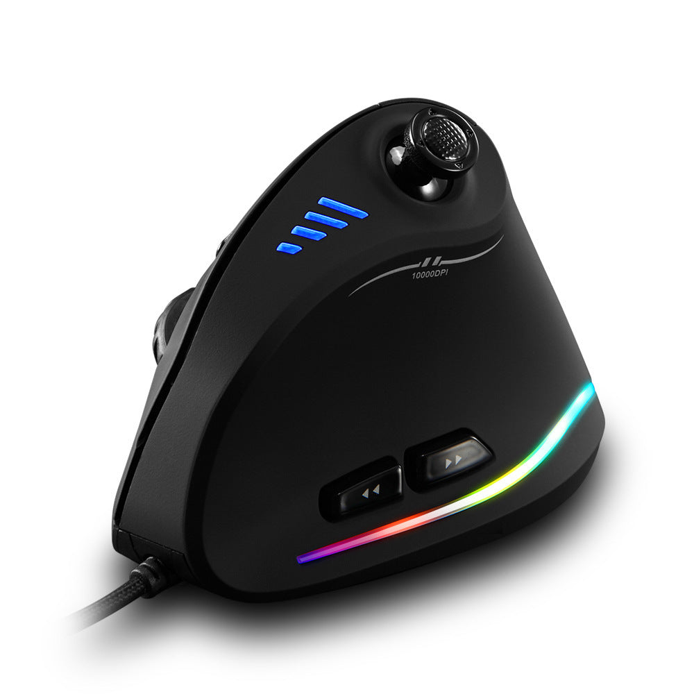 Vertical Ergonomic Wired Mouse with Joystick