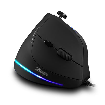 Vertical Ergonomic Wired Mouse with Joystick