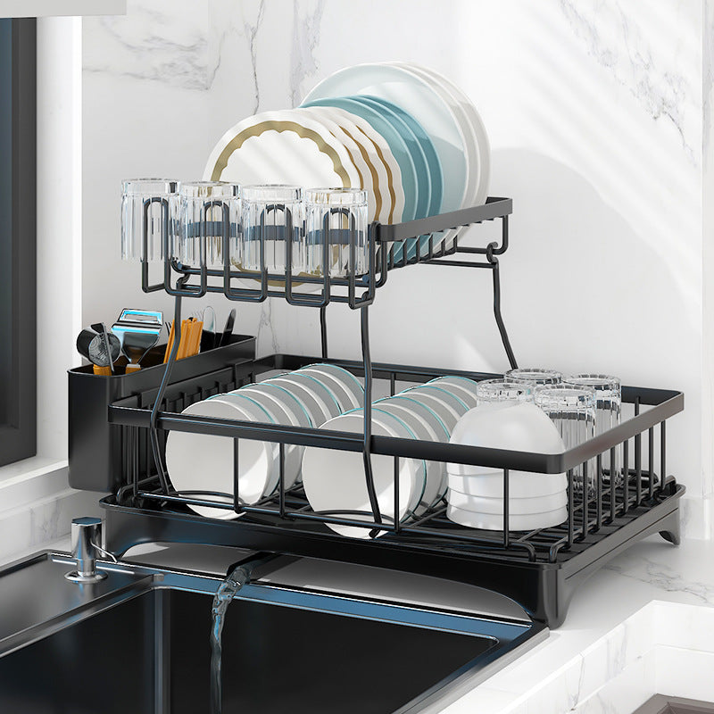 Kitchen Sink Dish Storage Shelf