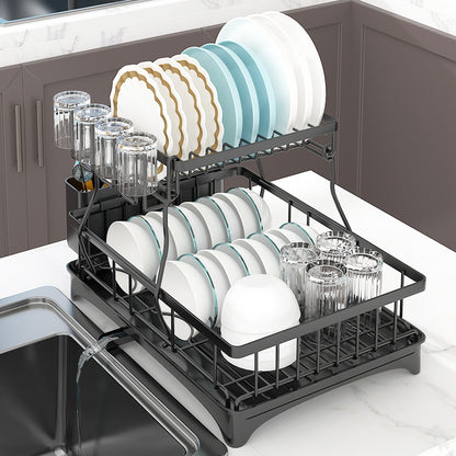 Kitchen Sink Dish Storage Shelf