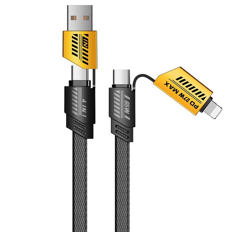 4-in-1 Fast Charge Braided Data Cable