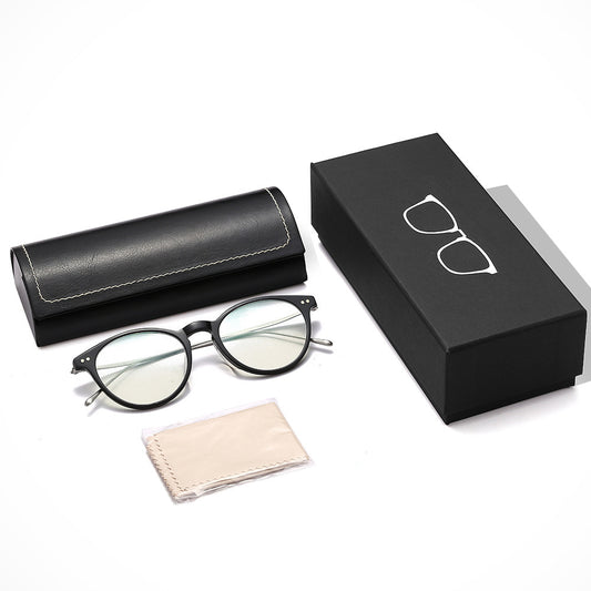 Anti-blue light flat reading glasses glasses case