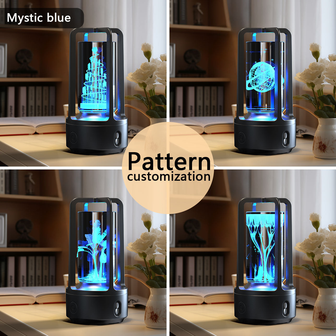 2-in-1 Acrylic Crystal Lamp | Bluetooth Speaker | Night Lamp