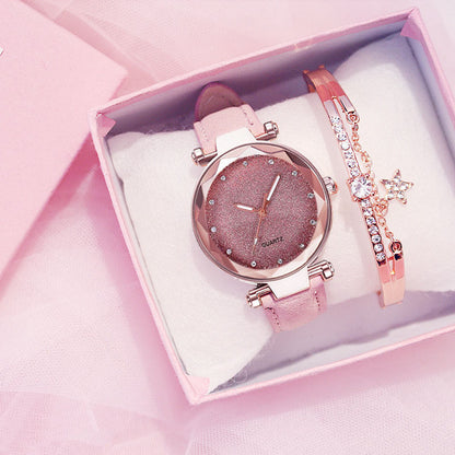 Ladies Bracelet Watch Gift Box Set