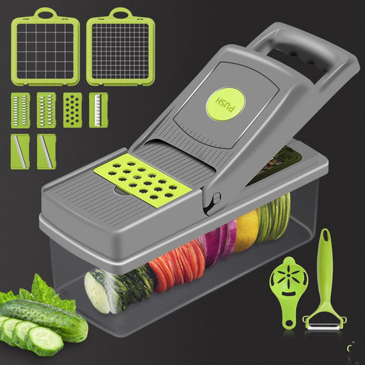 16 in 1 Vegetable Food Chopper, Slicers and Cutters, Mincer Set