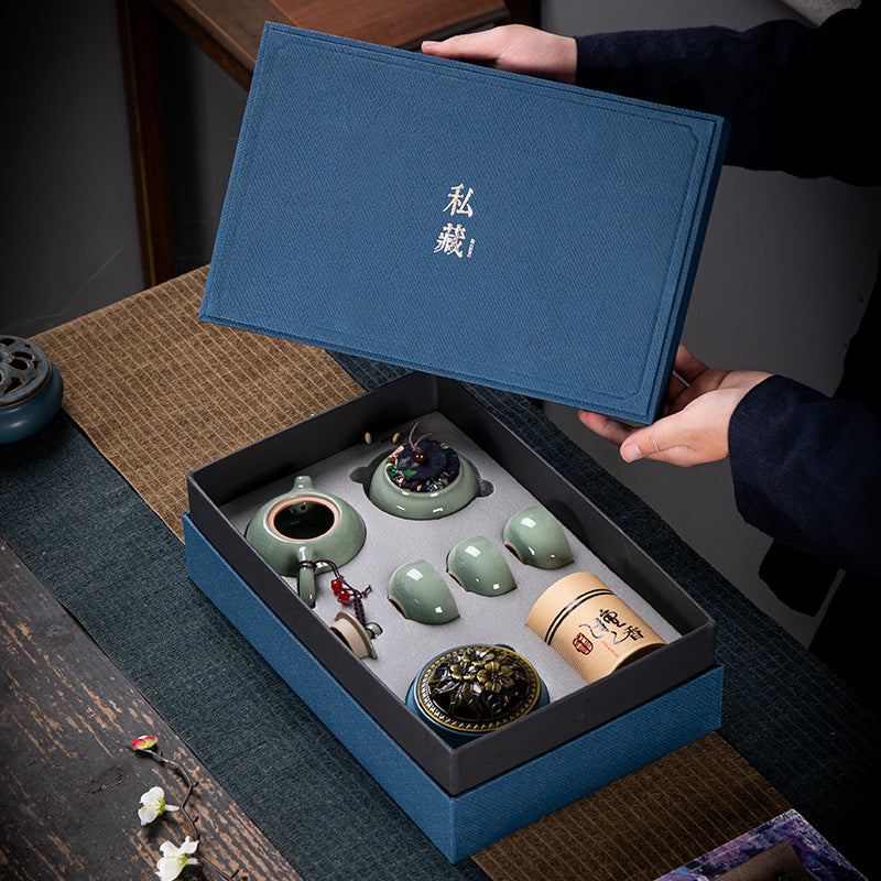 Ceramic Kung Fu Tea Set Gift Box