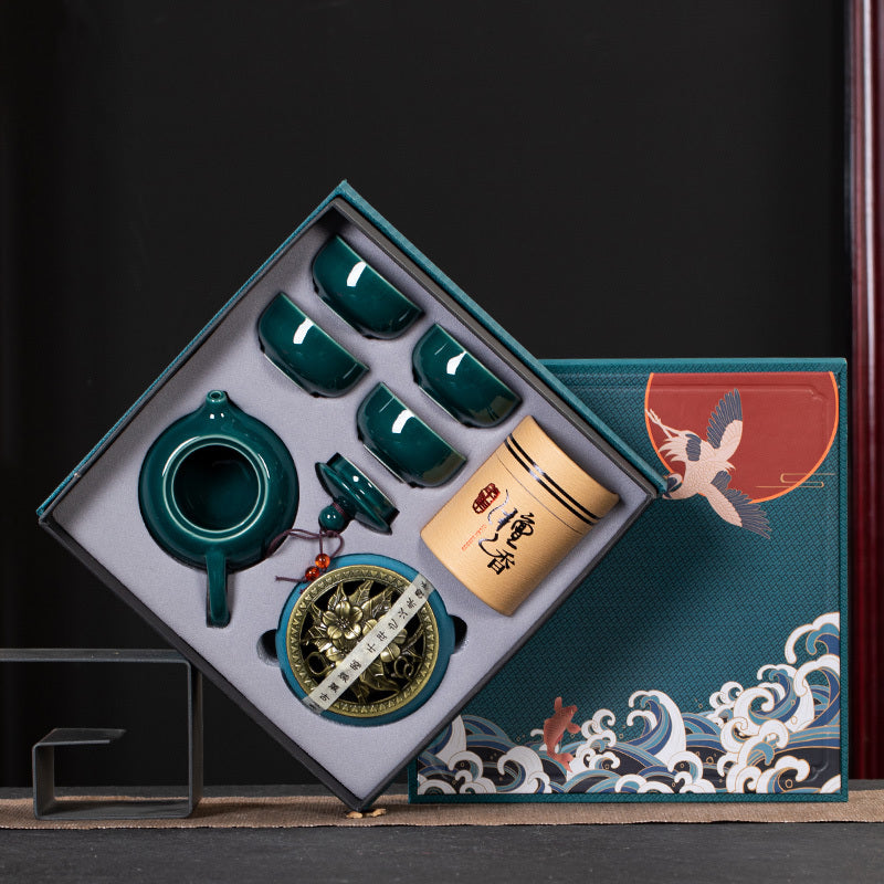 Ceramic Kung Fu Tea Set Gift Box