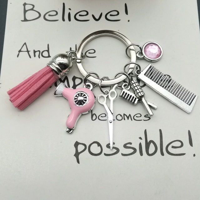 Scissors Tassel Gift Keychain Pendant