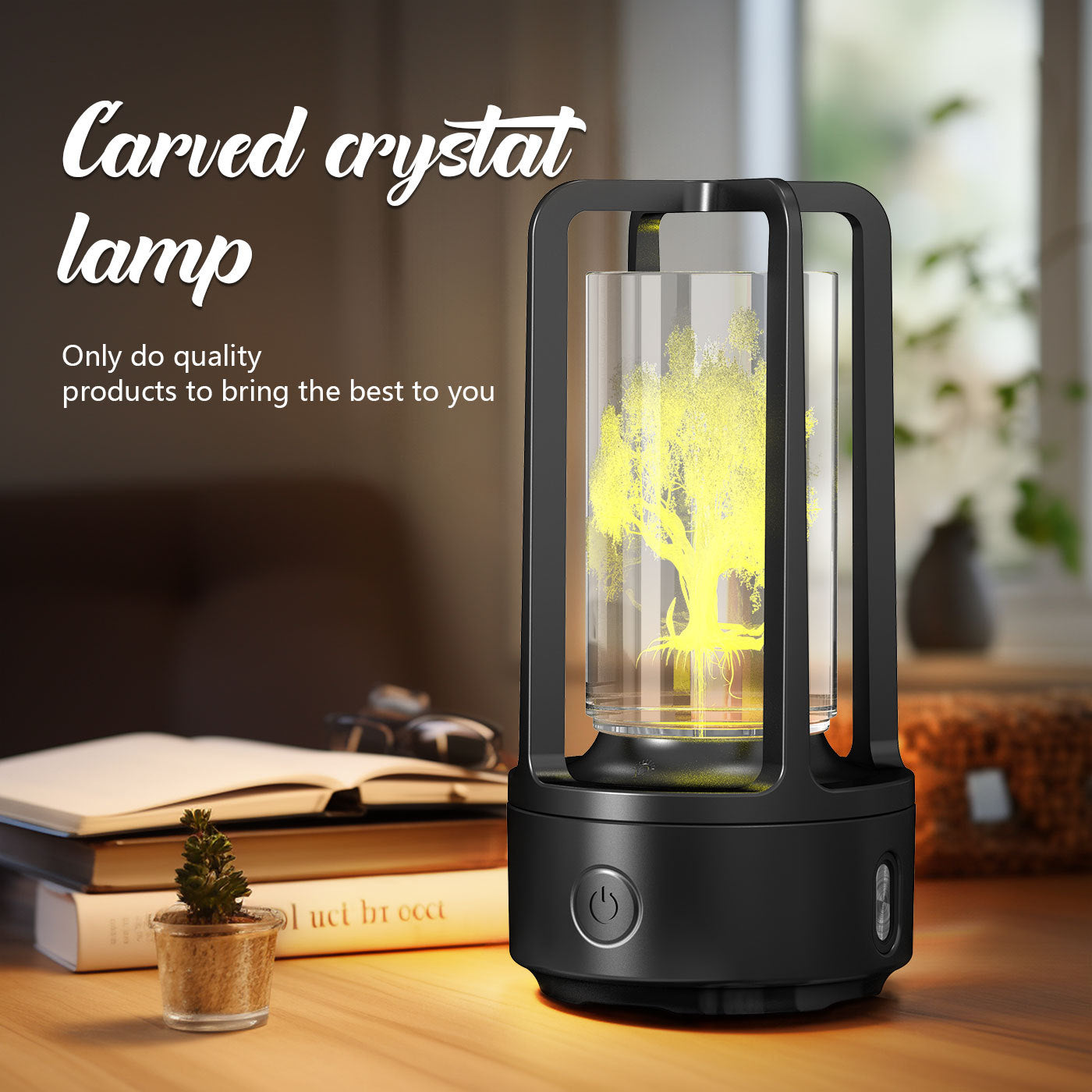 2-in-1 Acrylic Crystal Lamp | Bluetooth Speaker | Night Lamp