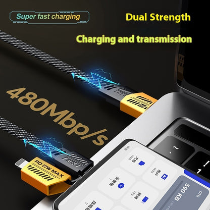 4-in-1 Fast Charge Braided Data Cable