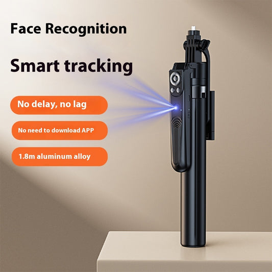 Extendable Auto Face Tracking Tripod, 360°Rotating Four-Legged Stand