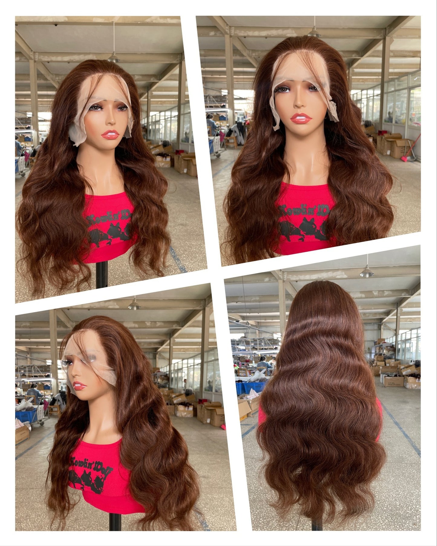 Real Human Straight Hair Wig Head Cover