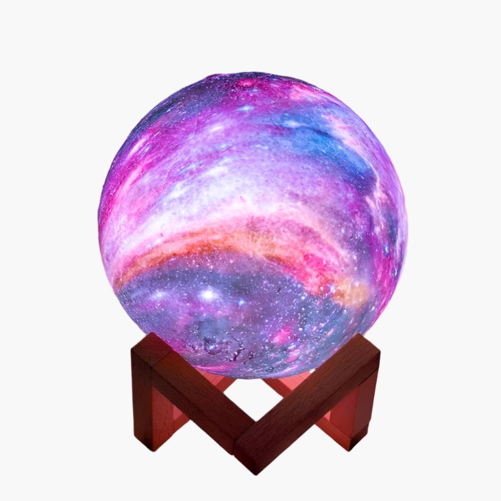 3D Galaxy Moon Lamp