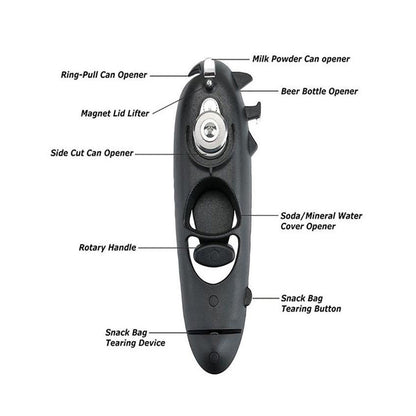 8 In 1 Manual Can Opener Kitchen Tool