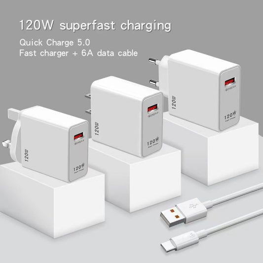 120W Super Fast Charger USB to Type C