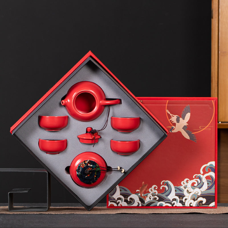 Ceramic Kung Fu Tea Set Gift Box