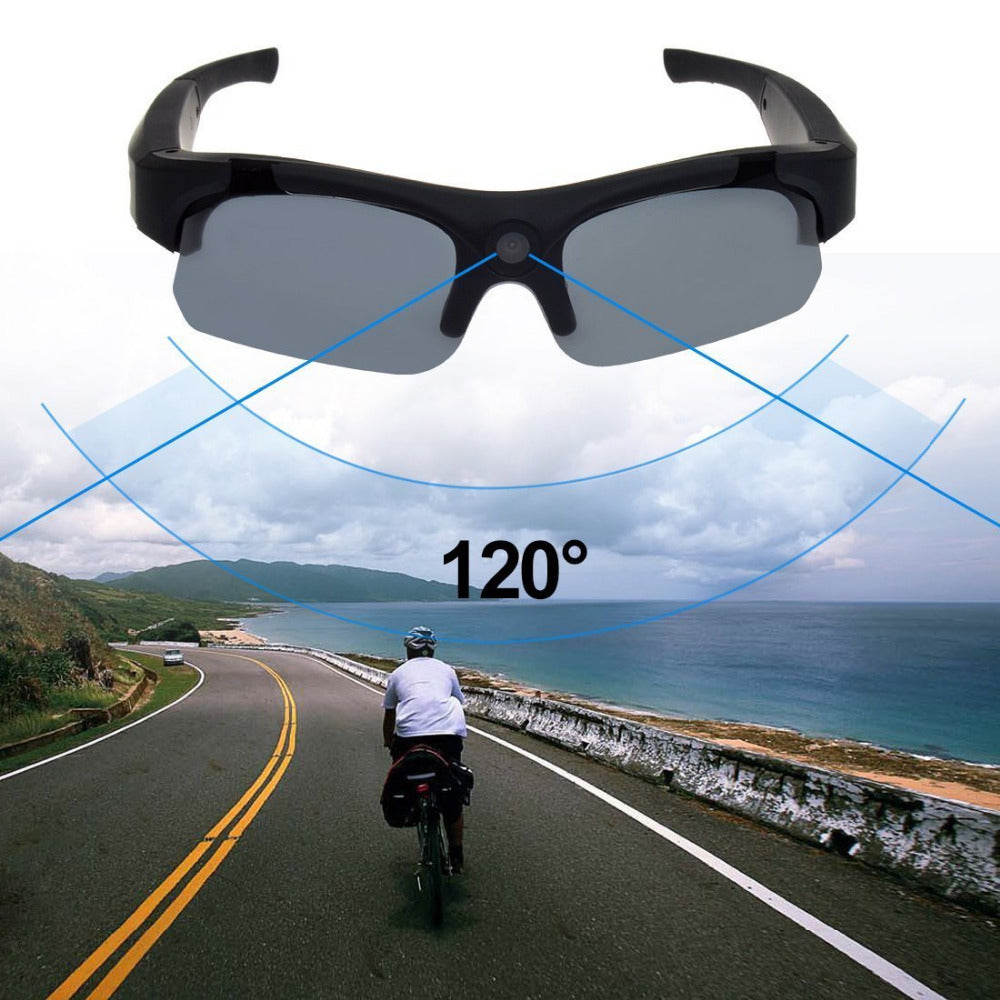 120 Degree Wide Angle Polarized Sunglasses Video Recorder