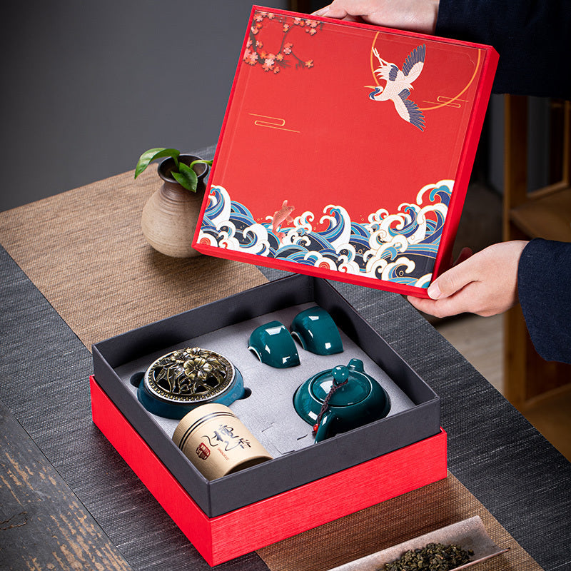 Ceramic Kung Fu Tea Set Gift Box