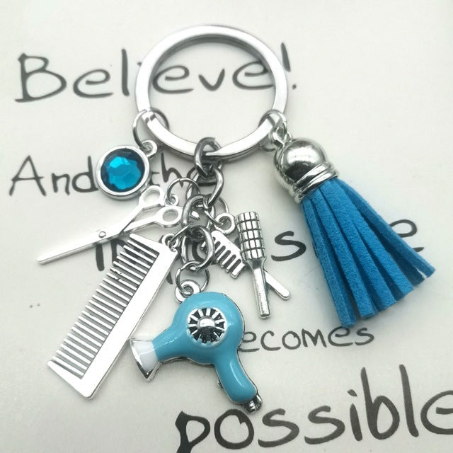 Scissors Tassel Gift Keychain Pendant