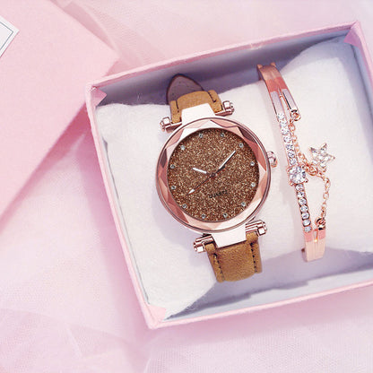 Ladies Bracelet Watch Gift Box Set