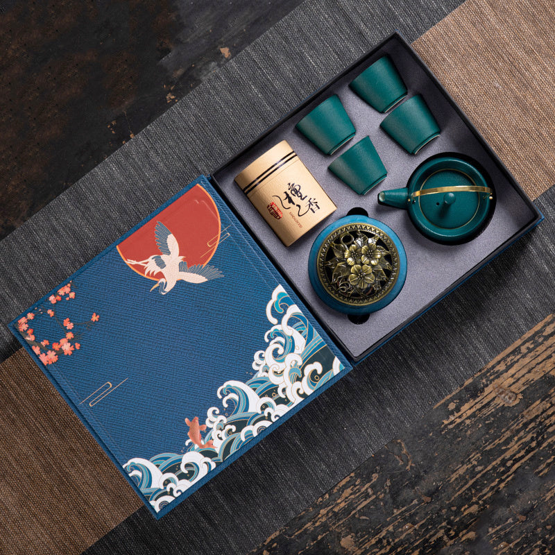 Ceramic Kung Fu Tea Set Gift Box