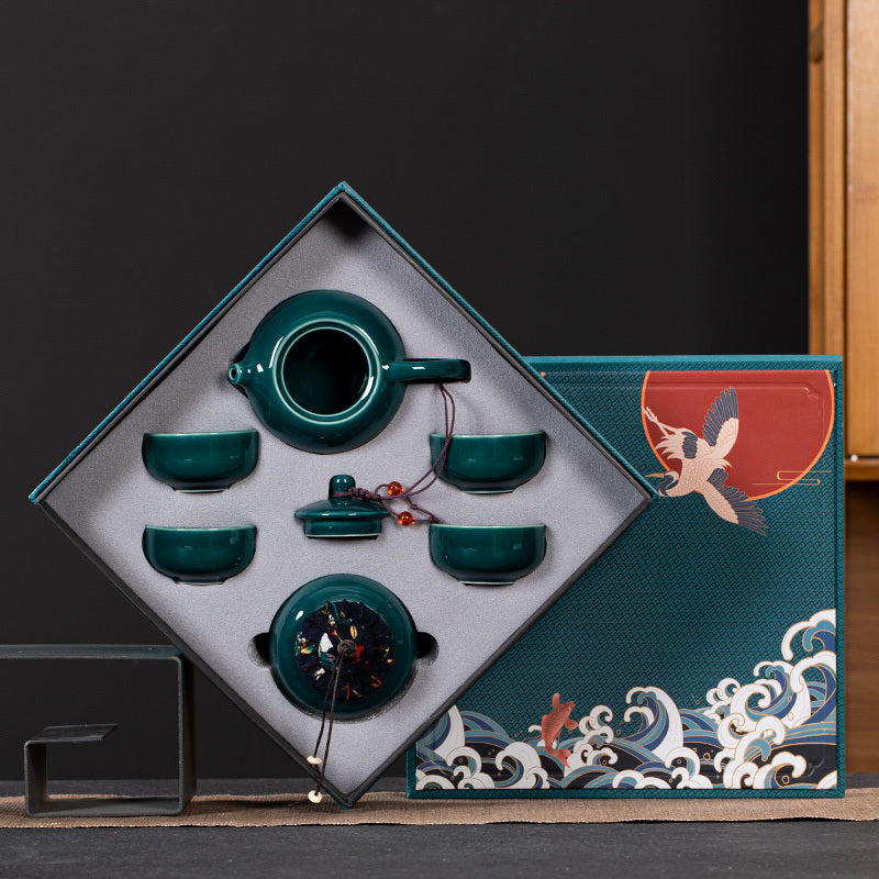 Ceramic Kung Fu Tea Set Gift Box