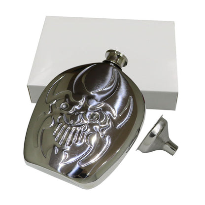 Ghost Head Flask Mirror Wine Set