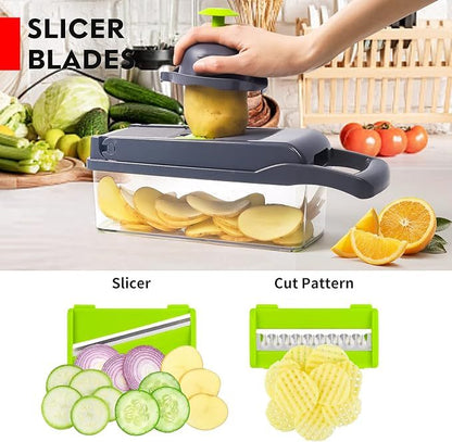 12 In 1 Manual Vegetable Chopper