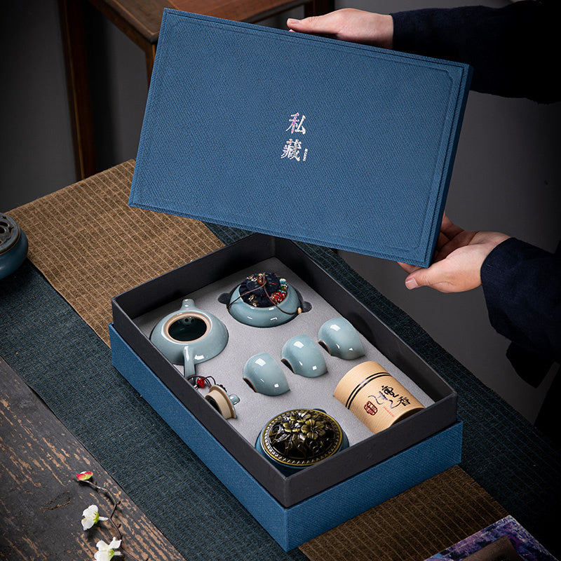 Ceramic Kung Fu Tea Set Gift Box