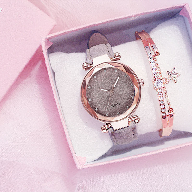 Ladies Bracelet Watch Gift Box Set